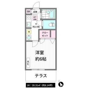 T-フラッツ【1階】の間取り