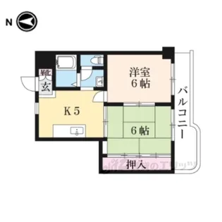 第16洛西ハイツ瀬田【2階】の間取り
