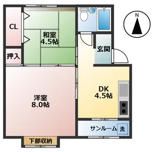 コーポ東和【3階】の間取り
