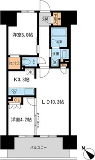 BLESS宮崎台【10階】の間取り
