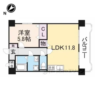 Hale学園前【1階】の間取り