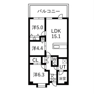 シティコート目黒【1階】の間取り
