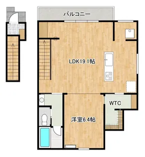 North Shore HORIE【1階】の間取り