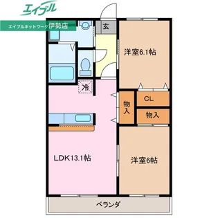サンモール・M【2階】の間取り
