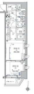 クレイシア菊川【6階】の間取り