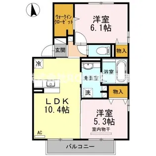 セジュールグレイス【2階】の間取り