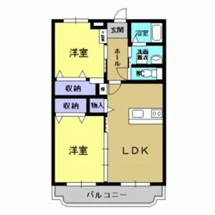 ミリオンフィールド【1階】の間取り