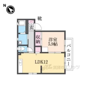 レジデンスTKC【2階】の間取り