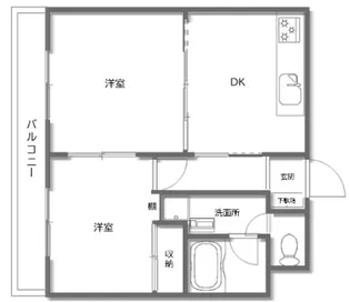 ウイング上福岡【2階】の間取り