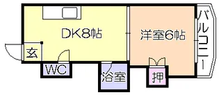 メゾンド梨花【3階】の間取り