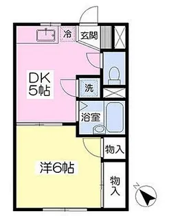 アンテルナ富水1【2階】の間取り