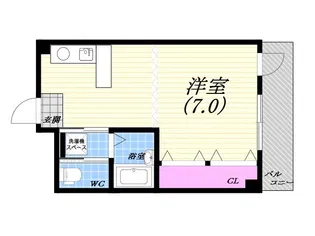 リッジヴィラ魚崎【2階】の間取り