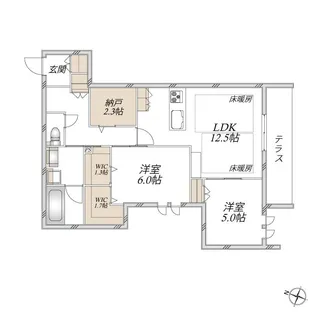 SUNMALL V【1階】の間取り