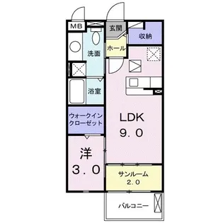 スワロウテイル【1階】の間取り