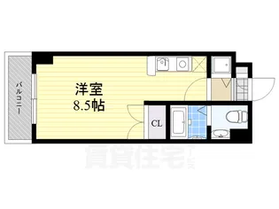 マーレタワー天神【4階】の間取り