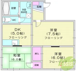 フレグランスJA B棟【1階】の間取り