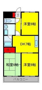 ひかりコーポ【3階】の間取り