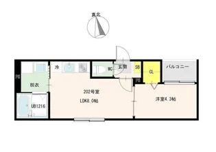クレアときわ台【2階】の間取り