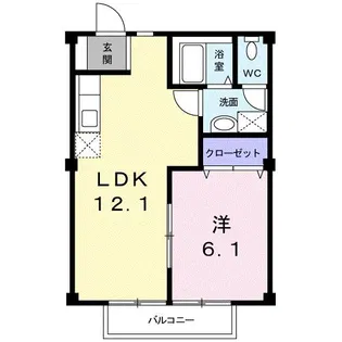 プリムヴェール【2階】の間取り