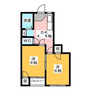 ハイツ戸田【2階】の間取り