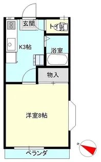 グリーンアベニューつくば【1階】の間取り