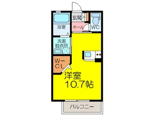 シャーメゾンベシーノ佐大 E【2階】の間取り