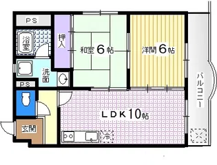 レクシア野崎【5階】の間取り