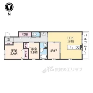 RhinoFlatsJOY【3階】の間取り