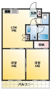 クレイドル新和【2階】の間取り