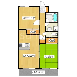 フクロク・ハイ・マンション3号館【11階】の間取り