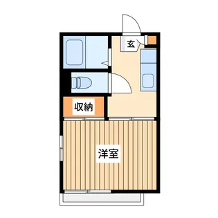パークサイドハイツ成瀬【1階】の間取り