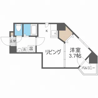 カルフール大通東【2階】の間取り