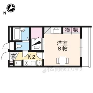 レオパレスハーツフィールド【2階】の間取り