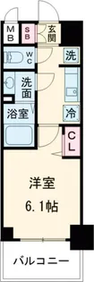 エステムコート神戸グランスタイル【14階】の間取り