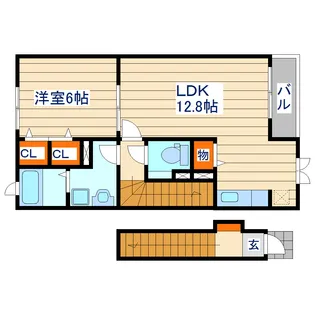 ダンデライオン 壱番館【2階】の間取り
