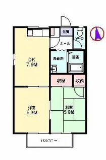 プロフィット西唐津【2階】の間取り