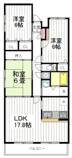CASA・メープル【3階】の間取り