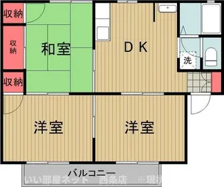 シャルマン舟山B棟【2階】の間取り