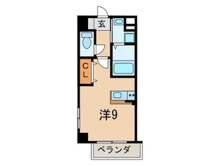 トレフル立花【9階】の間取り