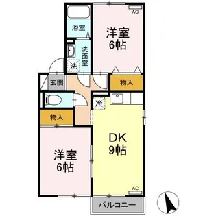 ドルチェ・グランメール A【2階】の間取り