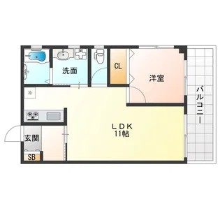 マンション シアワセ(旧オリベマンション)【4階】の間取り
