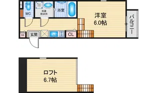 ハーモニーテラス中杉町II【1階】の間取り