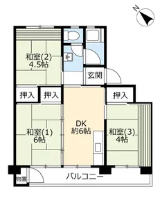 UR鈴蘭台第二【4階】の間取り