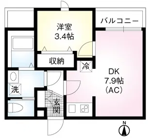 Blanche【1階】の間取り