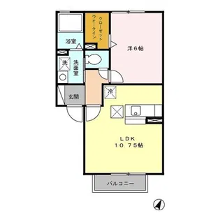 アルモニー駅西【1階】の間取り
