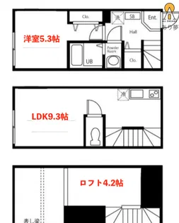 ハーミットクラブハウス横浜東急白楽【2階】の間取り