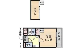 ネオシティ古市【4階】の間取り