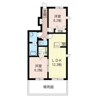 クレスティーク【1階】の間取り