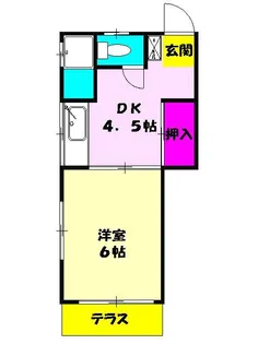 コーポ佐久間【2階】の間取り