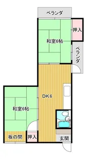 ホーユークィーン【2階】の間取り